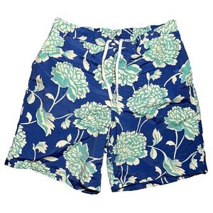 Polo Ralph Lauren Sport Mesh Lined Swim Trunks Hawaiian Floral Shorts Mens L 32W